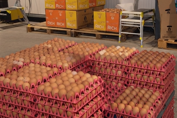 Fresh Brown Table Chicken Egg